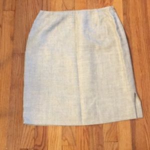 Silk and linen skirt